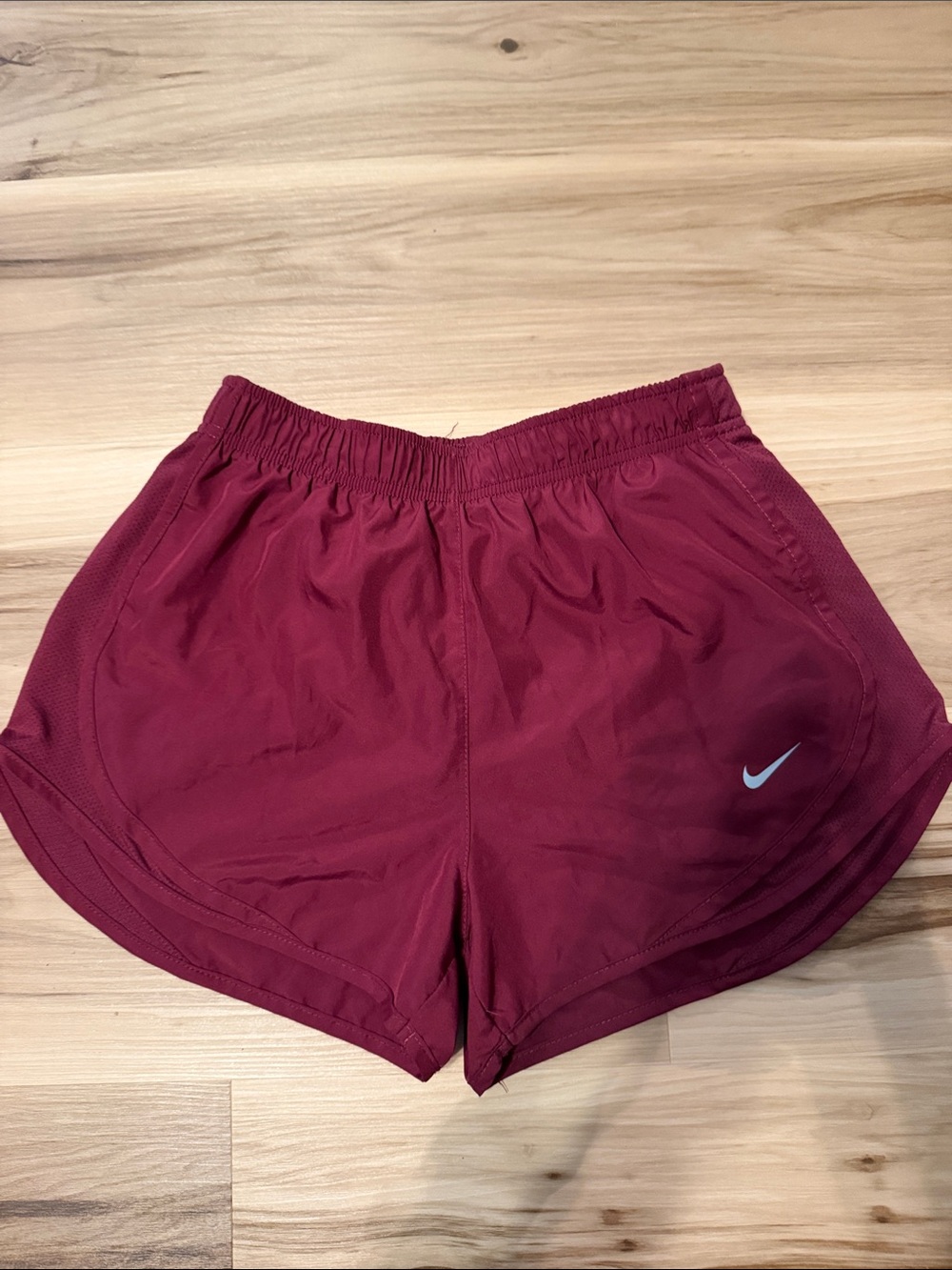 Nike Women's Tempo Dri-Fit Maroon Running Shorts